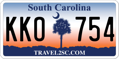 SC license plate KKO754