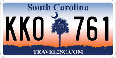 SC license plate KKO761