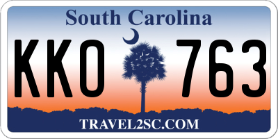 SC license plate KKO763