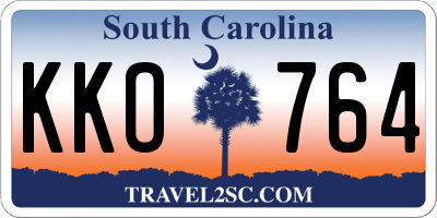 SC license plate KKO764
