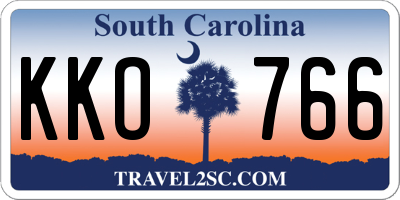 SC license plate KKO766