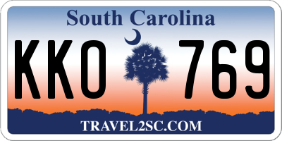 SC license plate KKO769
