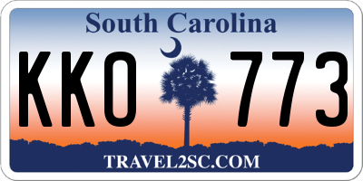 SC license plate KKO773