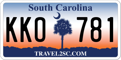 SC license plate KKO781