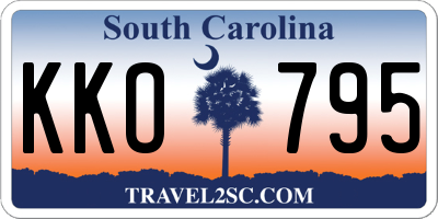 SC license plate KKO795