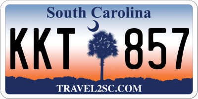 SC license plate KKT857