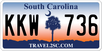 SC license plate KKW736