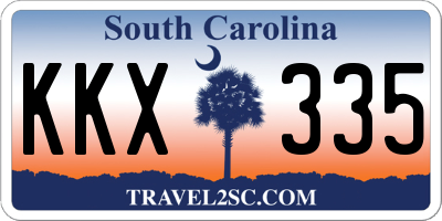 SC license plate KKX335