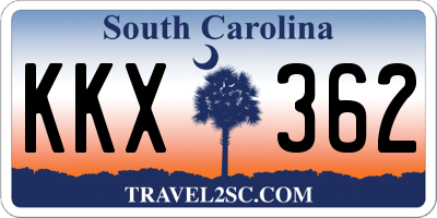 SC license plate KKX362