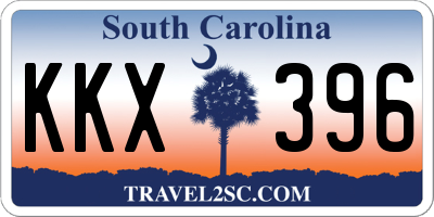 SC license plate KKX396
