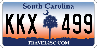 SC license plate KKX499
