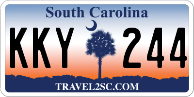 SC license plate KKY244