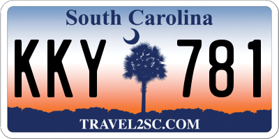 SC license plate KKY781