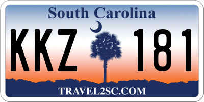 SC license plate KKZ181