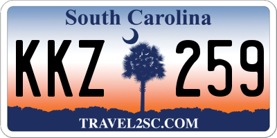 SC license plate KKZ259