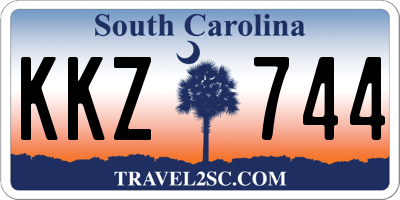 SC license plate KKZ744