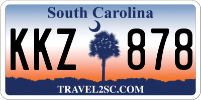 SC license plate KKZ878
