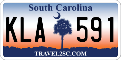 SC license plate KLA591