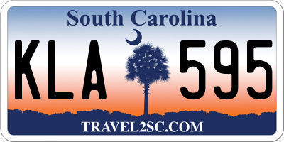 SC license plate KLA595