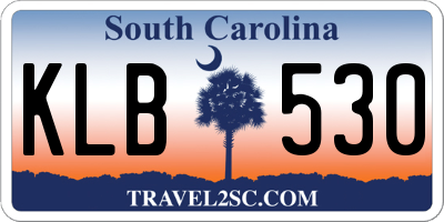 SC license plate KLB530