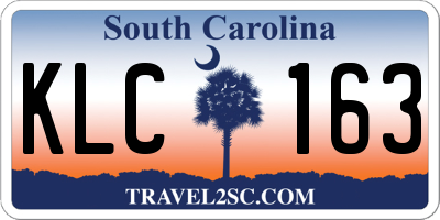 SC license plate KLC163