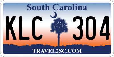 SC license plate KLC304