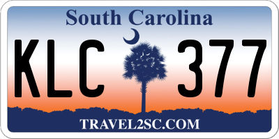 SC license plate KLC377