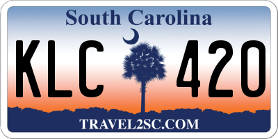 SC license plate KLC420