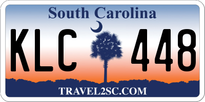 SC license plate KLC448