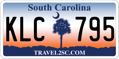 SC license plate KLC795