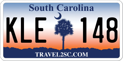 SC license plate KLE148
