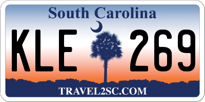 SC license plate KLE269