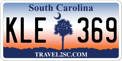SC license plate KLE369
