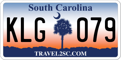 SC license plate KLG079