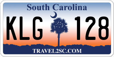 SC license plate KLG128