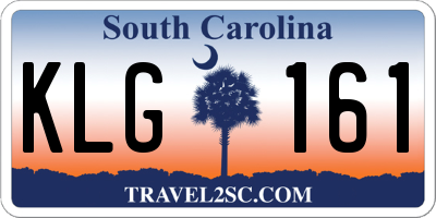SC license plate KLG161