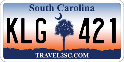 SC license plate KLG421