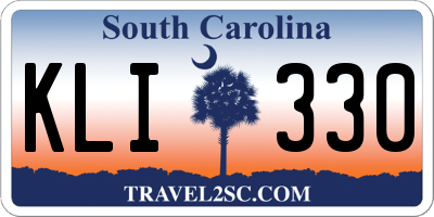 SC license plate KLI330