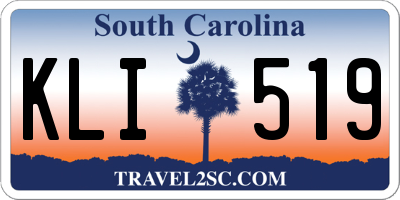 SC license plate KLI519