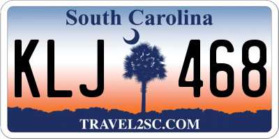 SC license plate KLJ468