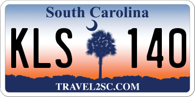 SC license plate KLS140