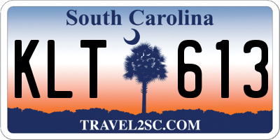 SC license plate KLT613