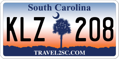 SC license plate KLZ208