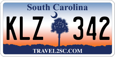 SC license plate KLZ342