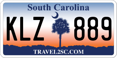 SC license plate KLZ889