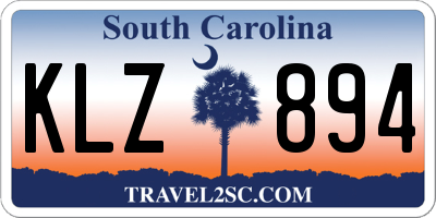 SC license plate KLZ894
