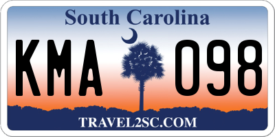 SC license plate KMA098
