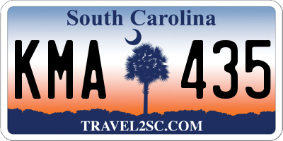 SC license plate KMA435