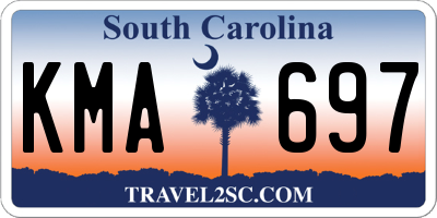 SC license plate KMA697