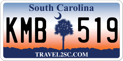 SC license plate KMB519
